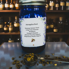 Load image into Gallery viewer, Bottle of Astragalus Root with a label on a textured surface