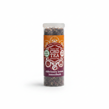 Load image into Gallery viewer, Elderberry Lemon CBD/CBG Tea - White Background